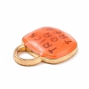 Alloy Enamel Pendants X-ENAM-M055-21G-3