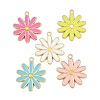 Alloy Enamel Pendants ENAM-H002-02G-1