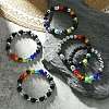 5Pcs 5 Style Natural & Synthetic Mixed Stone Beaded Stretch Bracelets Set BJEW-JB09636-4