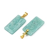 Natural Amazonite Faceted Pendants G-L623-03G-04-2