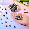 100Pcs 10 Colors Handmade Polymer Clay Rhinestone Beads RB-TA0001-19-6