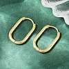 304 Stainless Steel Oval Hoop Earrings EJEW-K268-36G-2