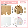 20 Sets 2 Colors House Shape Paper Jewelry Storage Gift Box CON-CJ0001-23-2