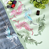  6Pcs 6 Style Computerized Embroidery Cloth Iron on/Sew on Patches DIY-NB0007-54-5