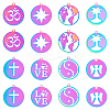 32Pcs 8 Style Ion Plating(IP) 201 Stainless Steel Pendants STAS-UN0038-99-1