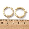 201 Stainless Steel Huggie Hoop Earrings Findings STAS-A167-01V-G-3