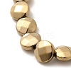 Electroplated Synthetic Non-magnetic Hematite Beads Strands G-L368-15B-02-3