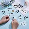 20Pcs PET Waterproof Car Rearview Mirror Stickers DIY-UN0008-26-4