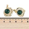 Synthetic Malachite Pendants KK-U043-43G-C-3