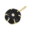 Natural Obsidian Carved Pendants G-G330-01G-09-2