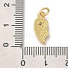 Rack Plating Brass Micro Pave Cubic Zirconia Pendants KK-I720-71G-02B-3