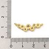 Rack Plating Brass Pave Cubic Zirconia Flat Round Connector Charms KK-G513-10G-3