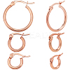 3 Styles 201 Stainless Steel Hoop Earrings EJEW-SP0001-04-1