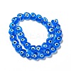 Handmade Evil Eye Lampwork Beads Strands LAMP-E023-07B-06-2