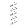 Clear Cubic Zirconia Nose Studs AJEW-PW0005-20A-1