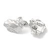304 Stainless Steel Texture Stud Earrings EJEW-D281-02S-2