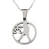 Non-Tarnish 201 Stainless Steel Pendants Necklaces LS-NJEW-S105-JN626-7-1