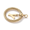 304 Stainless Steel Pendants STAS-D154-01Y-G-2