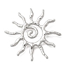 Hammered Alloy Pendants PALLOY-B016-03A-P-1