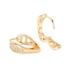 Heart Cubic Zirconia Huggie Hoop Earrings EJEW-I260-11G-NR-3