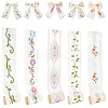 10 Yards 5 Colors Polycotton Embroidery Flower Lace Ribbon AJEW-CY0001-36-1