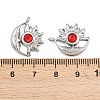 304 Stainless Steel Rhinestone Pendants STAS-Z166-24P-4