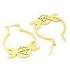 304 Stainless Steel Hoop Earrings for Women EJEW-F338-01G-2