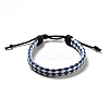 PU Imitation Leather Braided Cord Bracelets for Women LS-BJEW-M290-01G-1