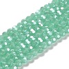 Electroplate Glass Beads Strands EGLA-A035-J6mm-A10-1