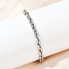 201 Stainless Steel Cuba Style Chian Bracelet for Men BJEW-B138-06P-02-1