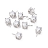 Anti-Tarnish Rhodium Plated 925 Sterling Silver Peg Bails STER-D035-47P-10-1