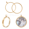 2Pcs 304 Stainless Stee Locket Pendants STAS-UN0064-12G-1