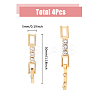 4Pcs Brass Extender Chain FIND-FH0009-25B-2