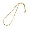 304 Stainless Steel Figaro Chain Necklace Making LS-STAS-A028-N022C-1