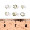 Transparent Spray Painted Glass Beads X1-EGLA-N018-4mm-03-4