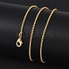 Long-Lasting Plated Brass Cable Chain Necklaces X-NJEW-K112-10G-NF-2