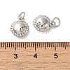 Rack Plating Brass & Cubic Zirconia Charms KK-G487-01P-3