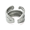 Non-Tarnish 304 Stainless Steel Open Cuff Ring RJEW-L110-010P-3