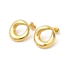 Teardrop 201 Stainless Steel Stud Earrings EJEW-Z151-03G-4