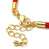 Nylon Cords Bracelet Makings Fit for Connector Charms AJEW-P116-02G-16-3
