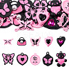 20Pcs 10 Style Spray Painted Alloy Pendants FIND-TA0002-89-1
