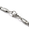 201 Stainless Steel Chain Necklaces NJEW-P295-02P-1-3