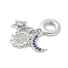 Brass Micro Pave Cubic Zirconia Pendants KK-S507-03P-2