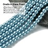 Eco-Friendly Dyed Glass Pearl Round Beads Strands LS-HY-A008-6mm-RB006-3
