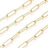 Soldered Brass Paperclip Chains CHC-D025-03G-01-1