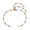 304 Stainless Steel Enamel Dapped Chains Slider Bracelets Making AJEW-JB01293-05-1
