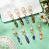 8Pcs 8 Styles Alloy Enamel Pendants Decorations KEYC-YW00183-2