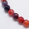 Natural Agate Round Beads Strand G-L084-8mm-12-2