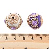 Alloy with Glass with Iron Handmade Indonesia Beads FIND-Q106-49-3