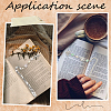 12Pcs 6 Styles Tibetan Style Alloy Bookmark Findings with Holes FIND-SC0008-99-5